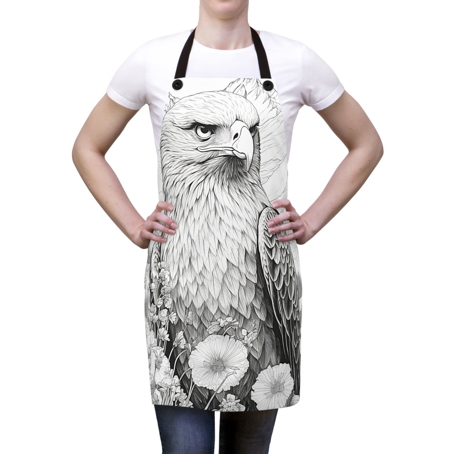 Apron Coloring Kit with 10 Fabric Markers - Eagle