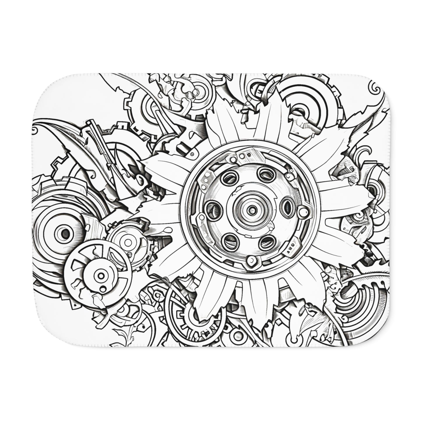 Blanket Coloring Kit with 10 Fabric Markers - Mechanical Art