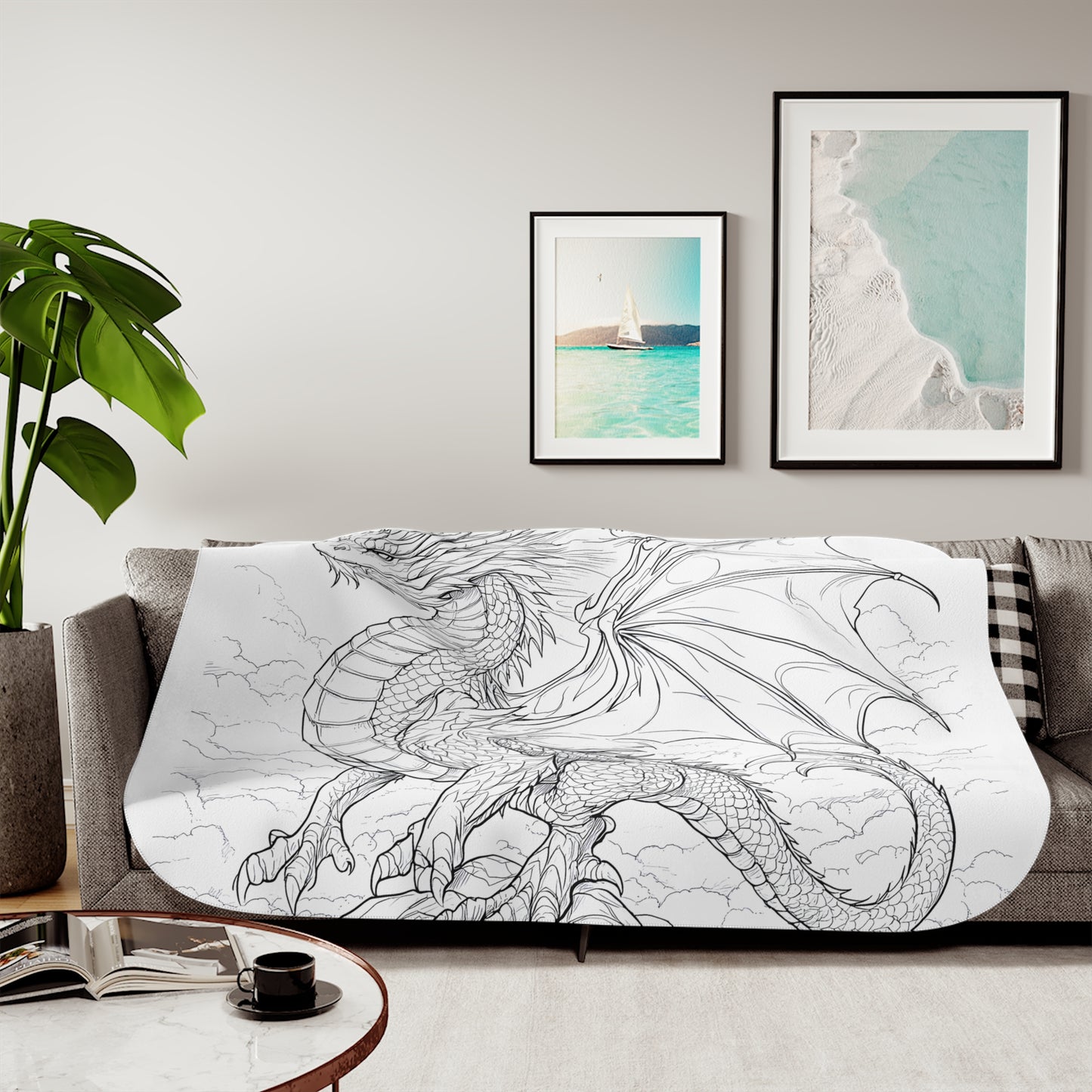 Coloring Blanket with 10 Fabric Markers