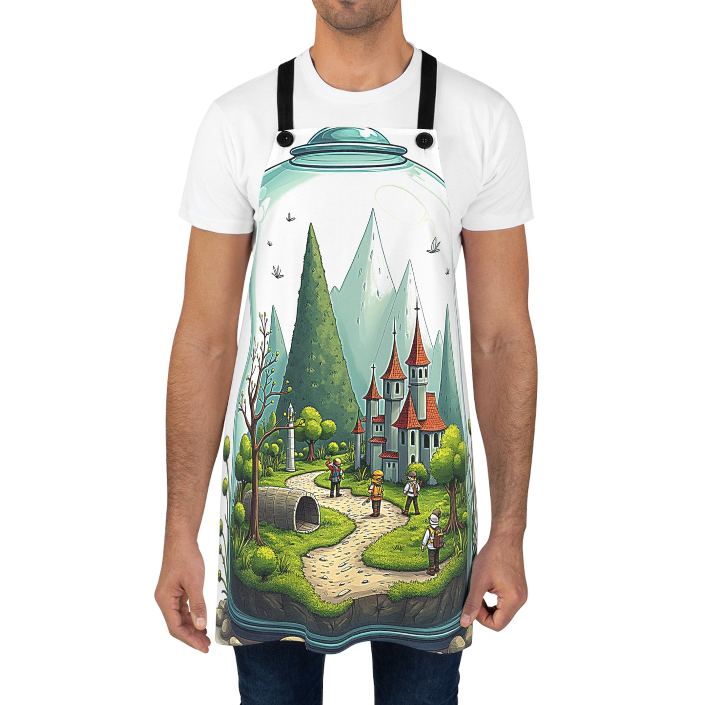 Apron Colorful Graphic Design - Adventure Landscape