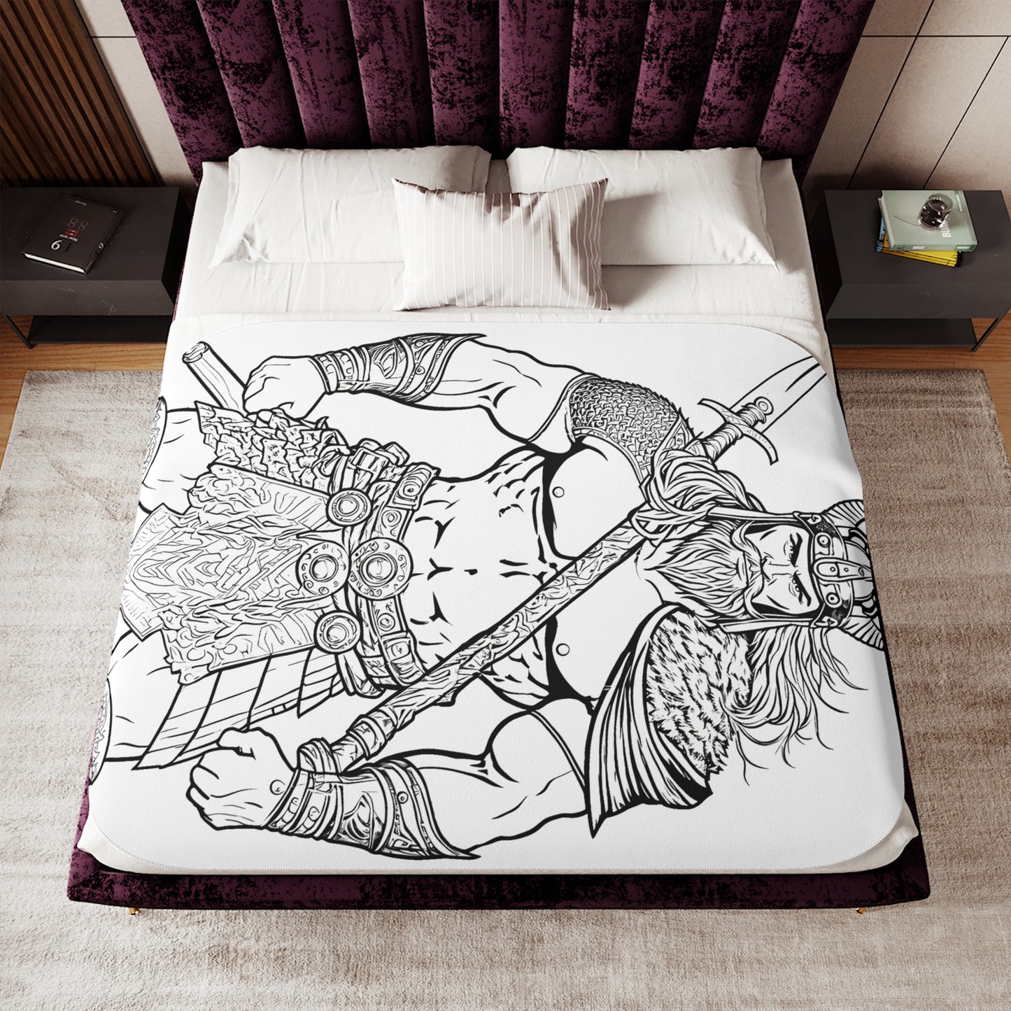 Blanket Coloring Kit with 10 Fabric Markers - Viking