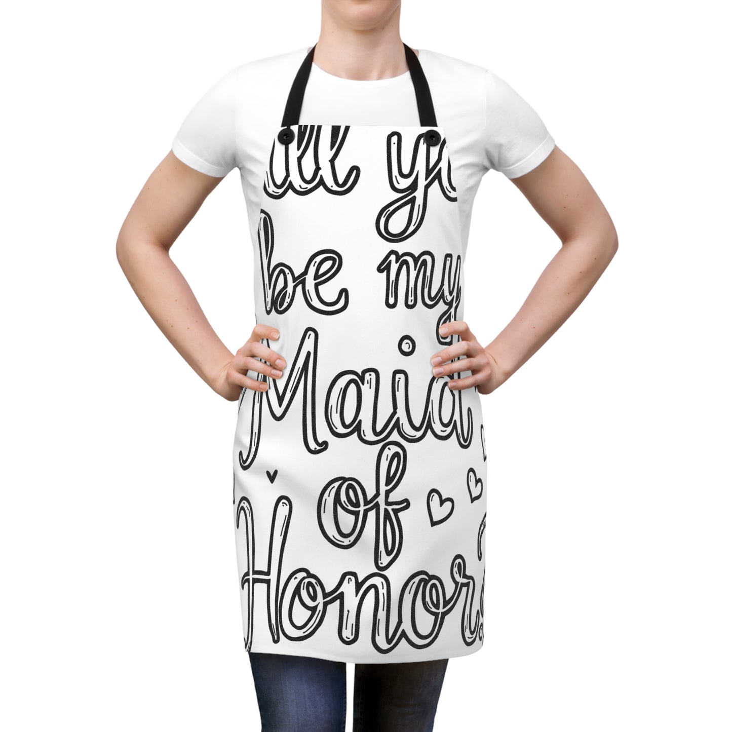 Apron Coloring Kit with 10 Fabric Markers - Maid of Honor