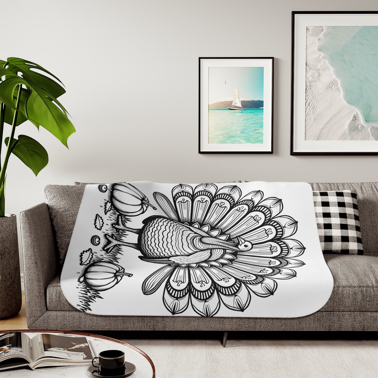 Blanket Coloring Kit with 10 Fabric Markers - Turkey