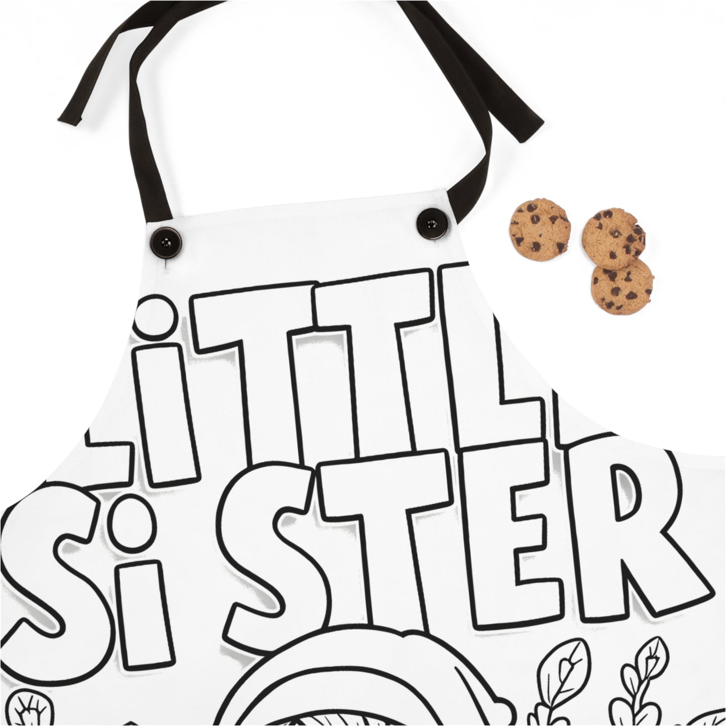 Apron Coloring Kit with 10 Fabric Markers - Little Sister