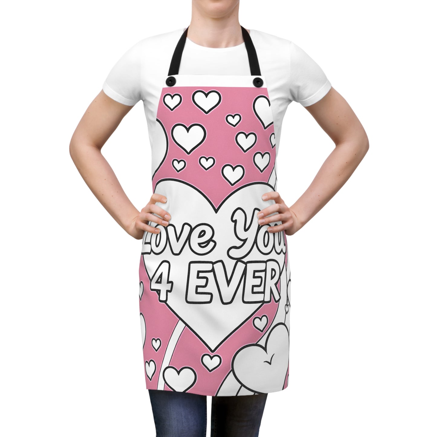 Apron Coloring Kit with 10 Fabric Markers - Heart