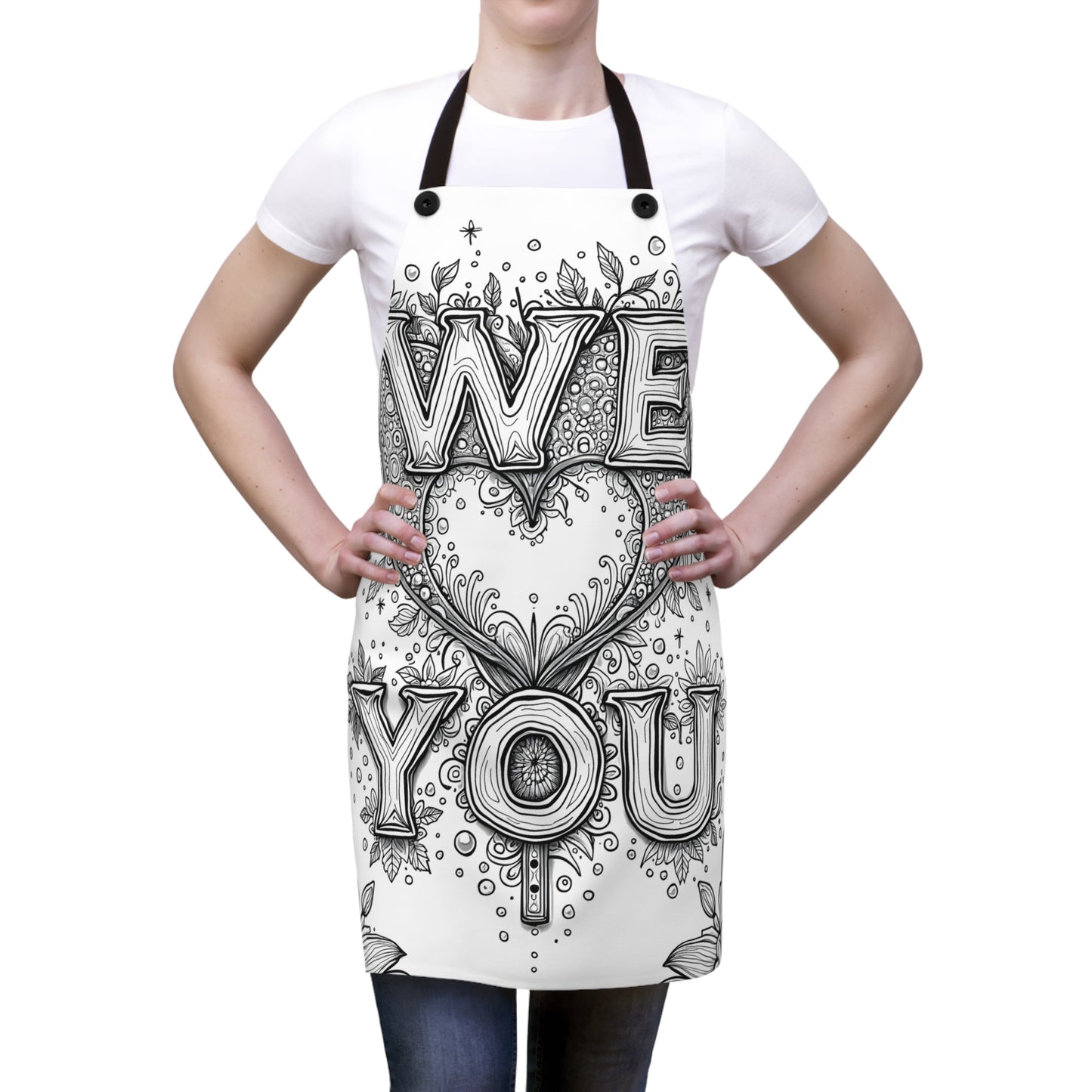 Apron Coloring Kit with 10 Fabric Markers - Affection