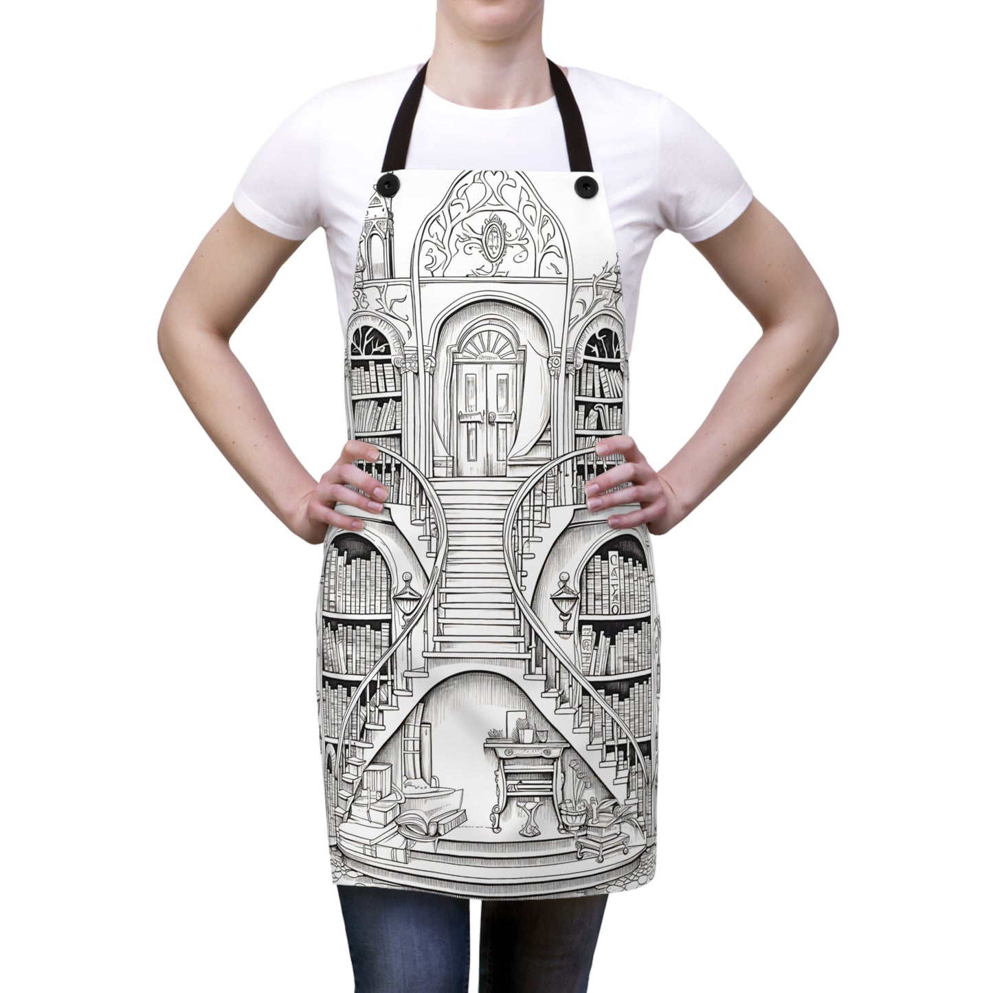 Apron Coloring Kit with 10 Fabric Markers - Library