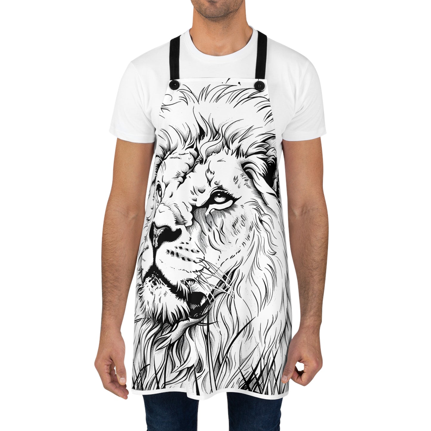 Apron Coloring Kit with 10 Fabric Markers - Lion