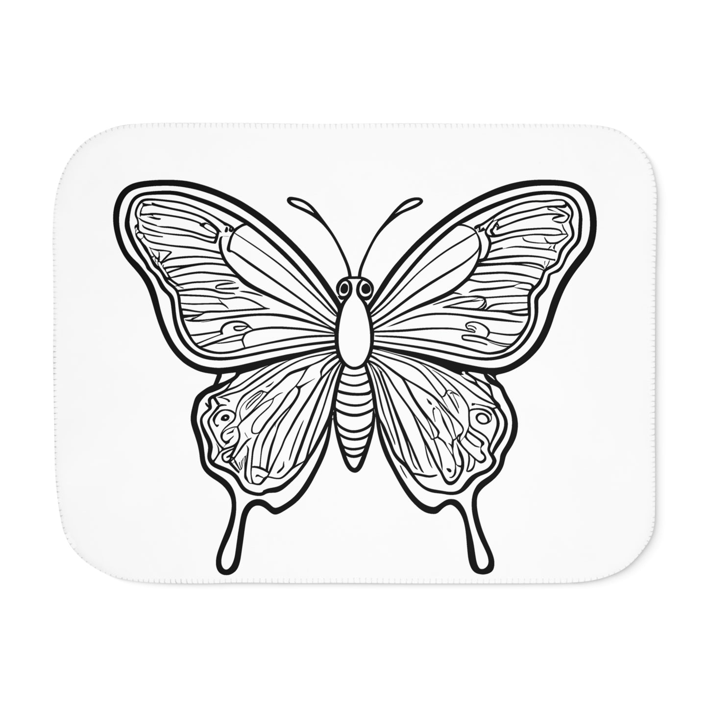 Blanket Coloring Kit with 10 Fabric Markers - Butterfly