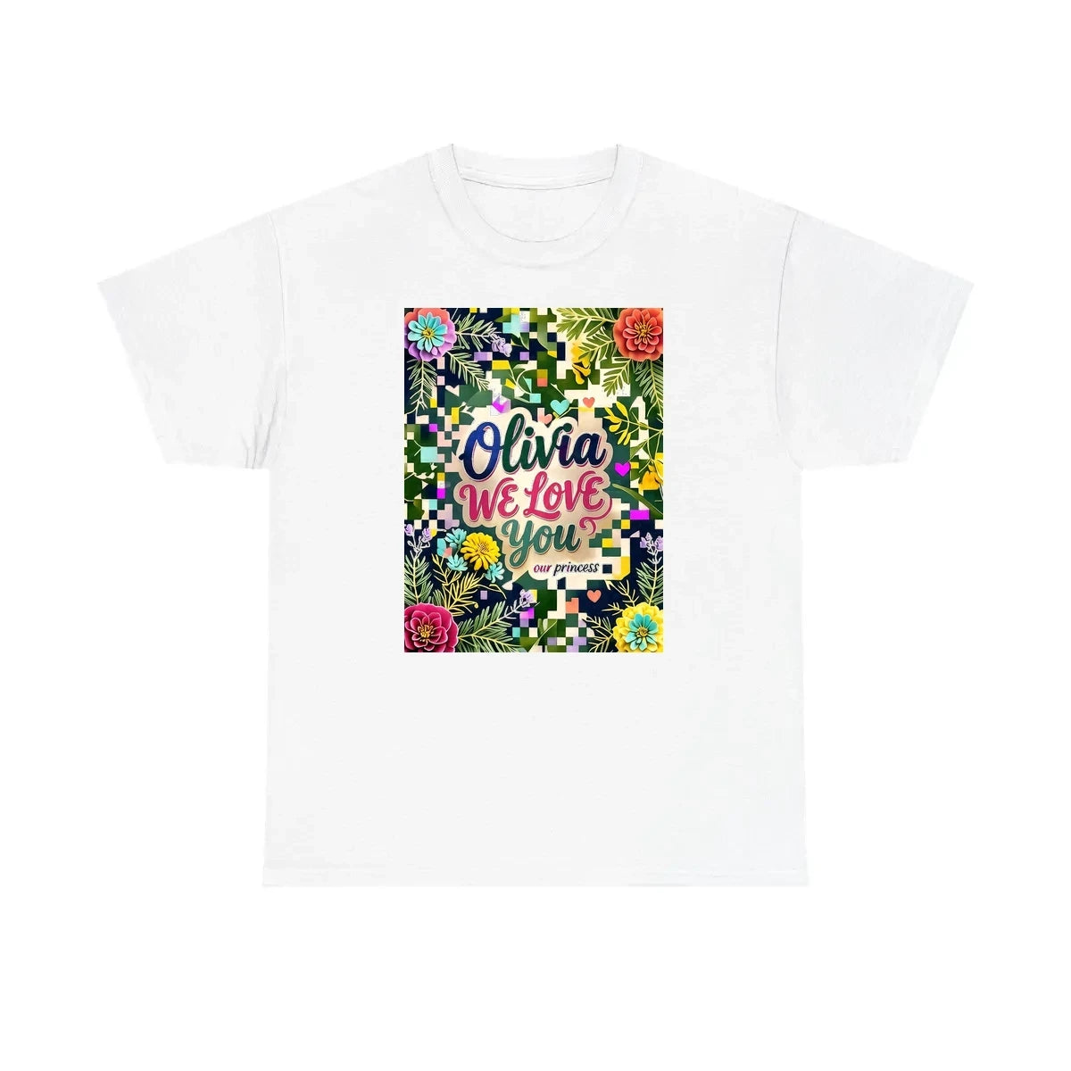 Custom Unisex T-Shirt Colorful Design with Fabric Markers