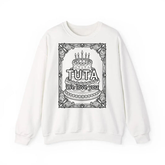 Custom Adult Crewneck Sweatshirt Coloring Kit with 10 Fabric Markers
