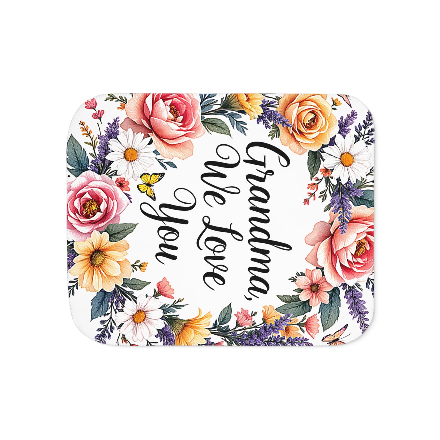 Blanket Colorful Graphic Design - Love for Grandma