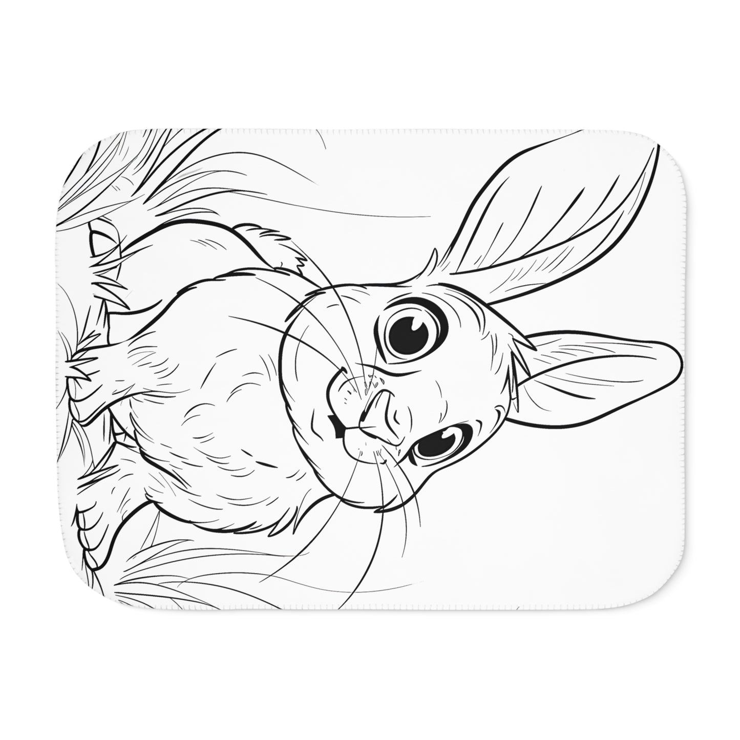 Blanket Coloring Kit with 10 Fabric Markers - Rabbit