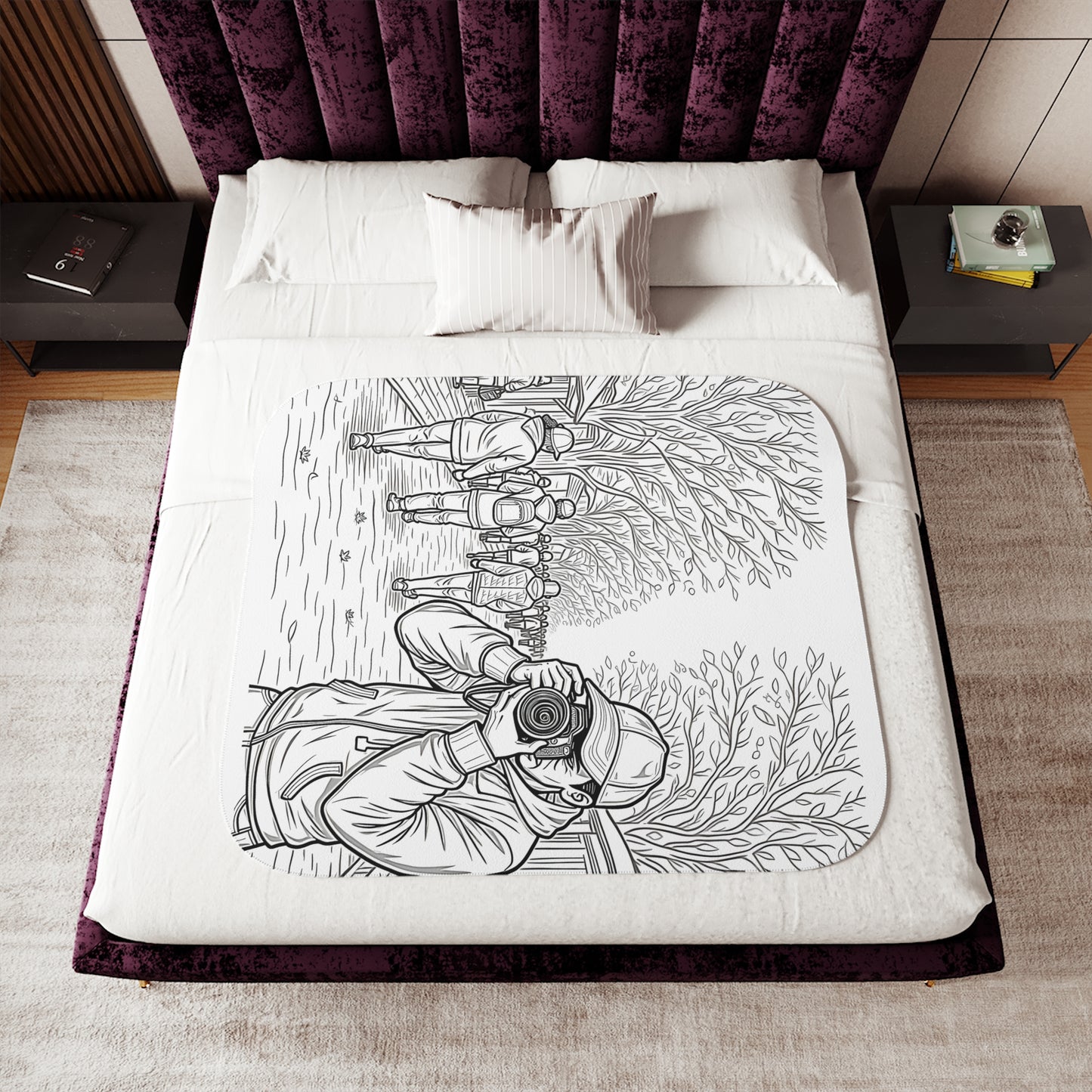 Blanket Coloring Kit with 10 Fabric Markers - Photographer