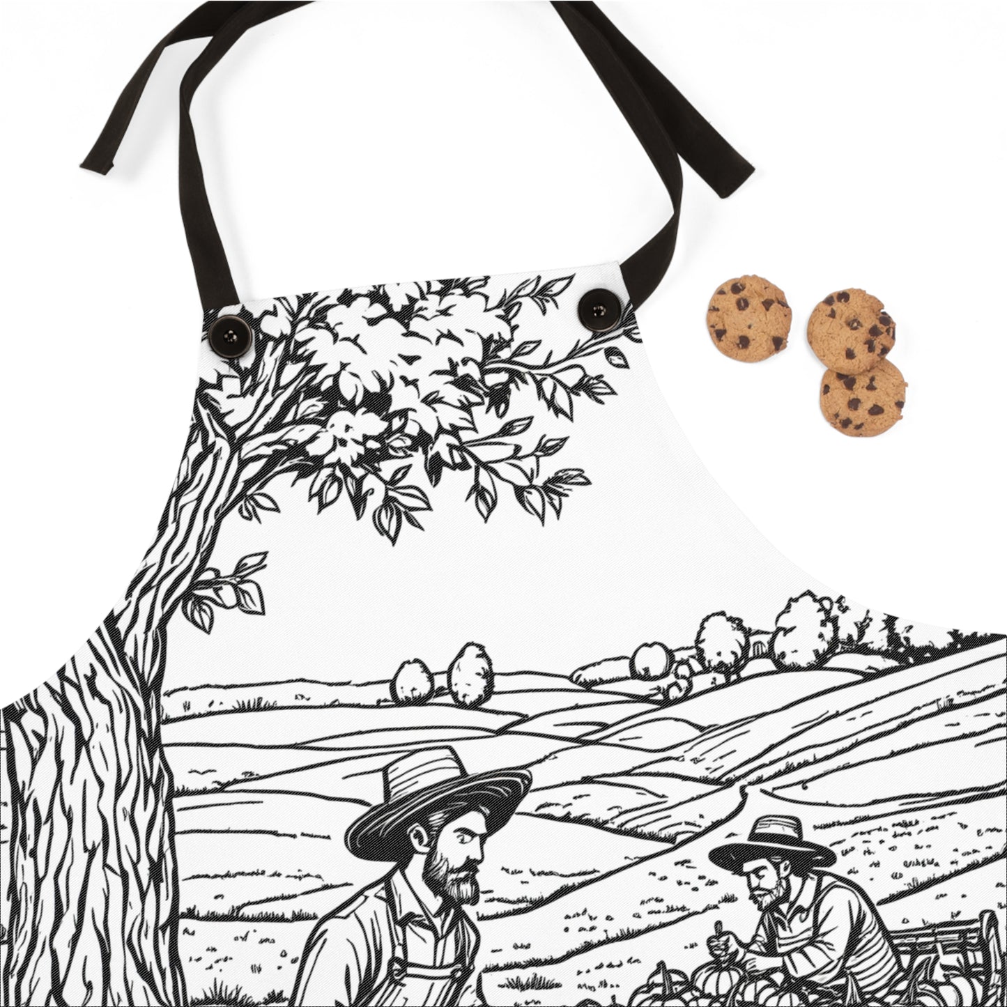 Apron Coloring Kit with 10 Fabric Markers - Harvest