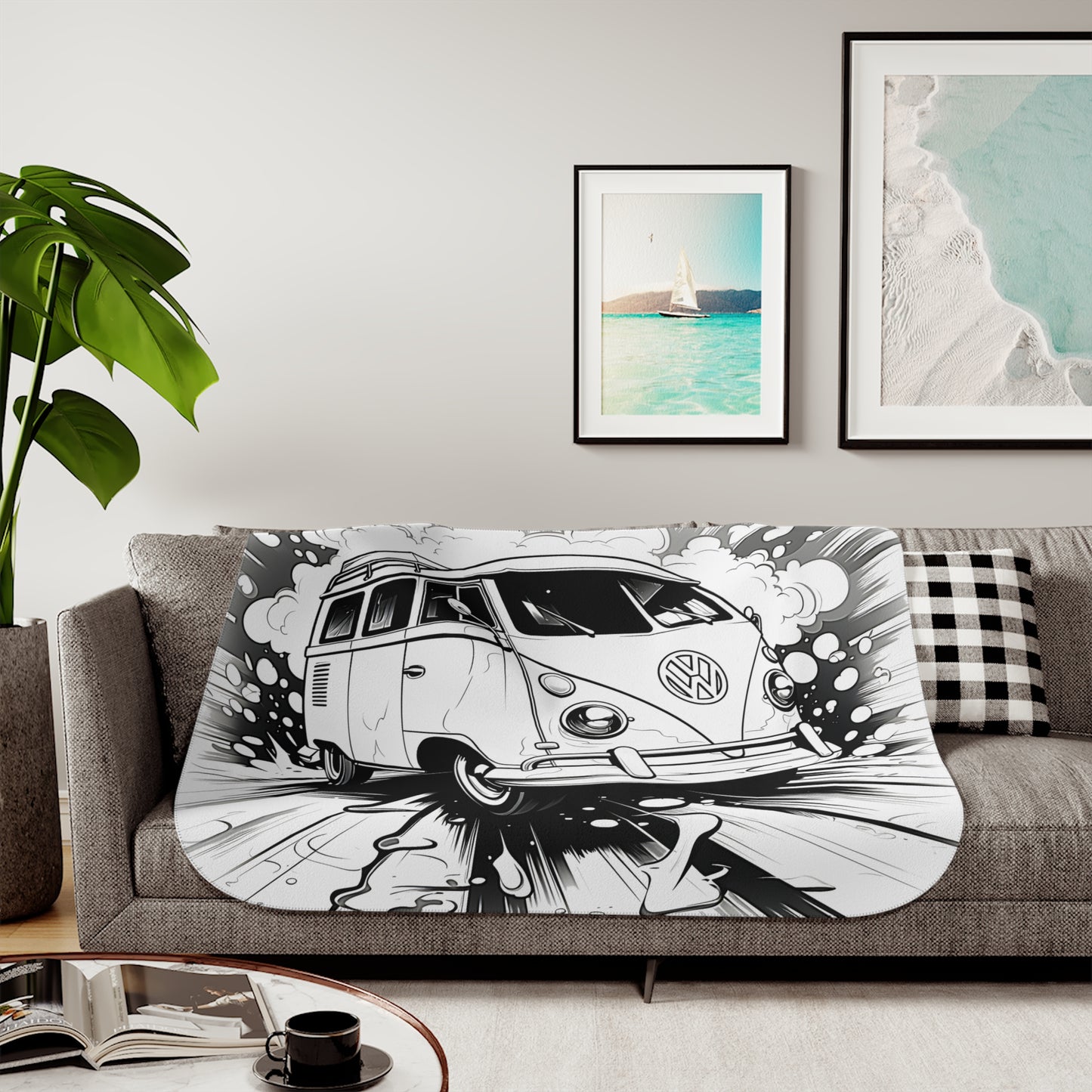 Blanket Coloring Kit with 10 Fabric Markers - Volkswagen