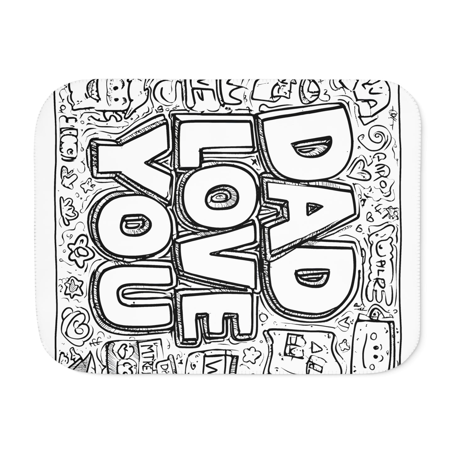 Blanket Coloring Kit with 10 Fabric Markers - Love for Dad