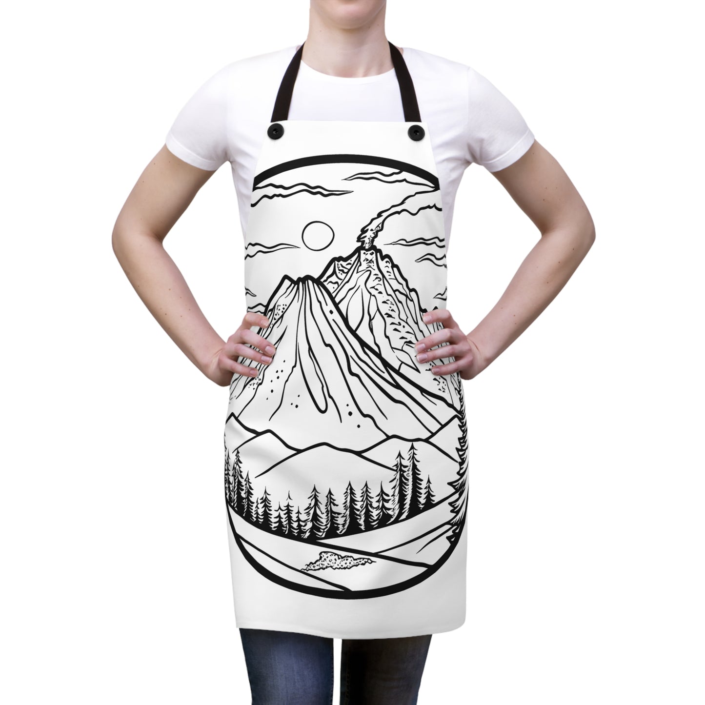 Apron Coloring Kit with 10 Fabric Markers - Volcano