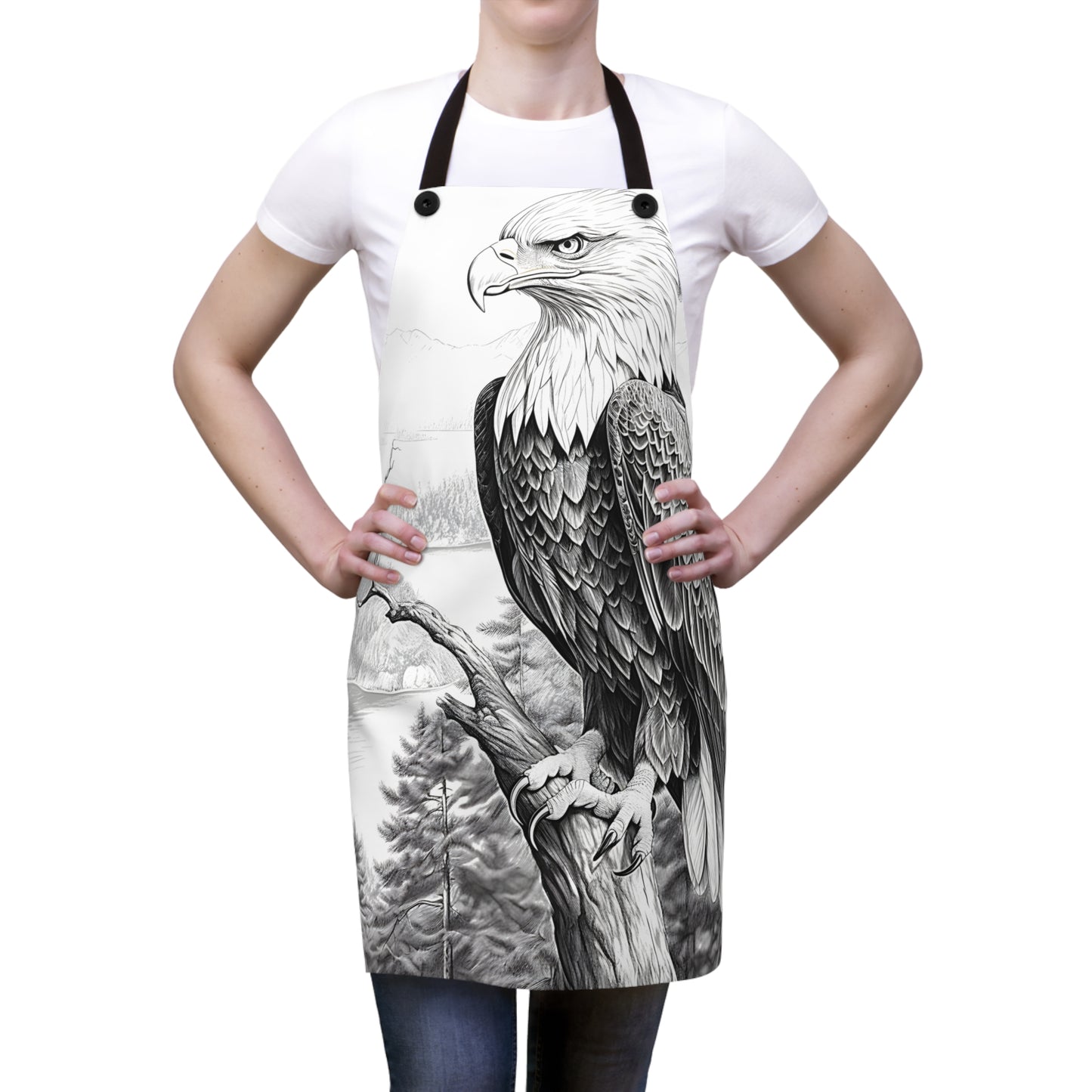 Apron Coloring Kit with 10 Fabric Markers - Eagle