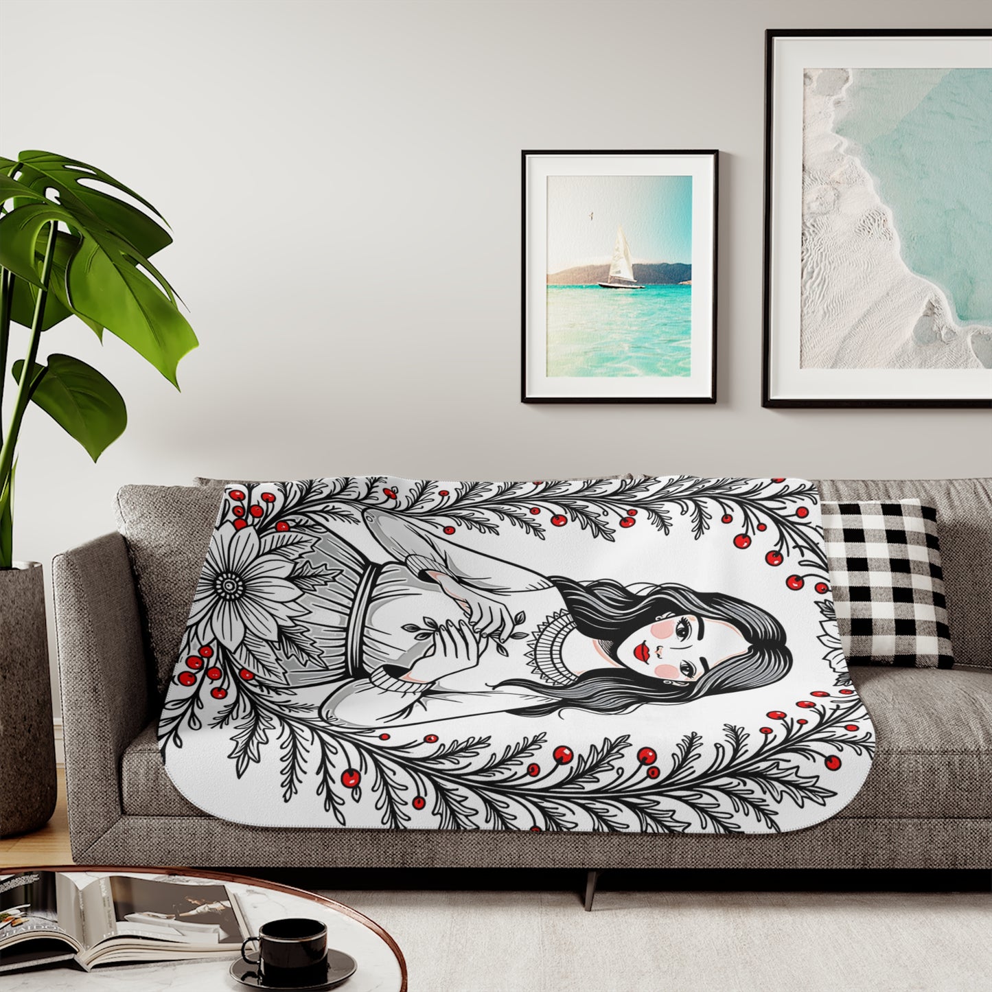 Blanket Colorful Graphic Design - Fall Portrait