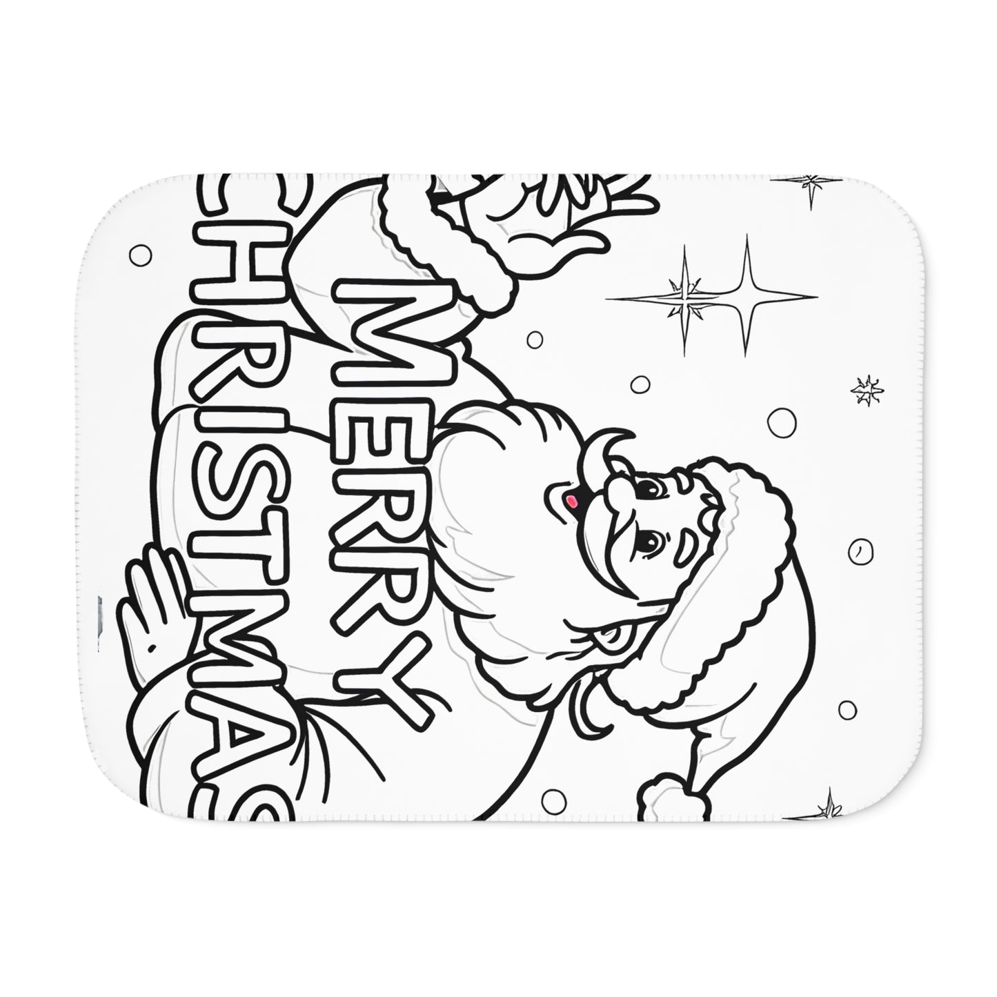 Blanket Coloring Kit with 10 Fabric Markers - Santa Claus