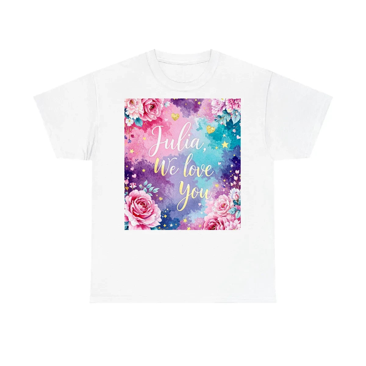 Custom Unisex T-Shirt Colorful Design with Fabric Markers