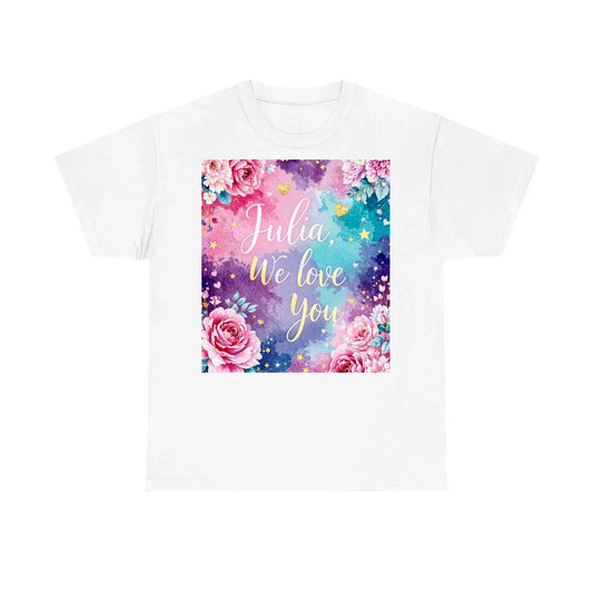 Custom Unisex T-Shirt Colorful Design with Fabric Markers