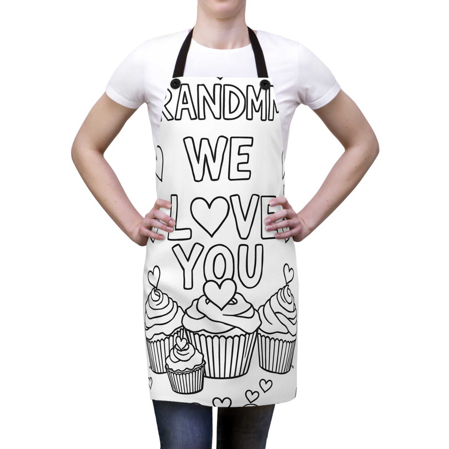 Apron Coloring Kit with 10 Fabric Markers - Grandmother Appreciation