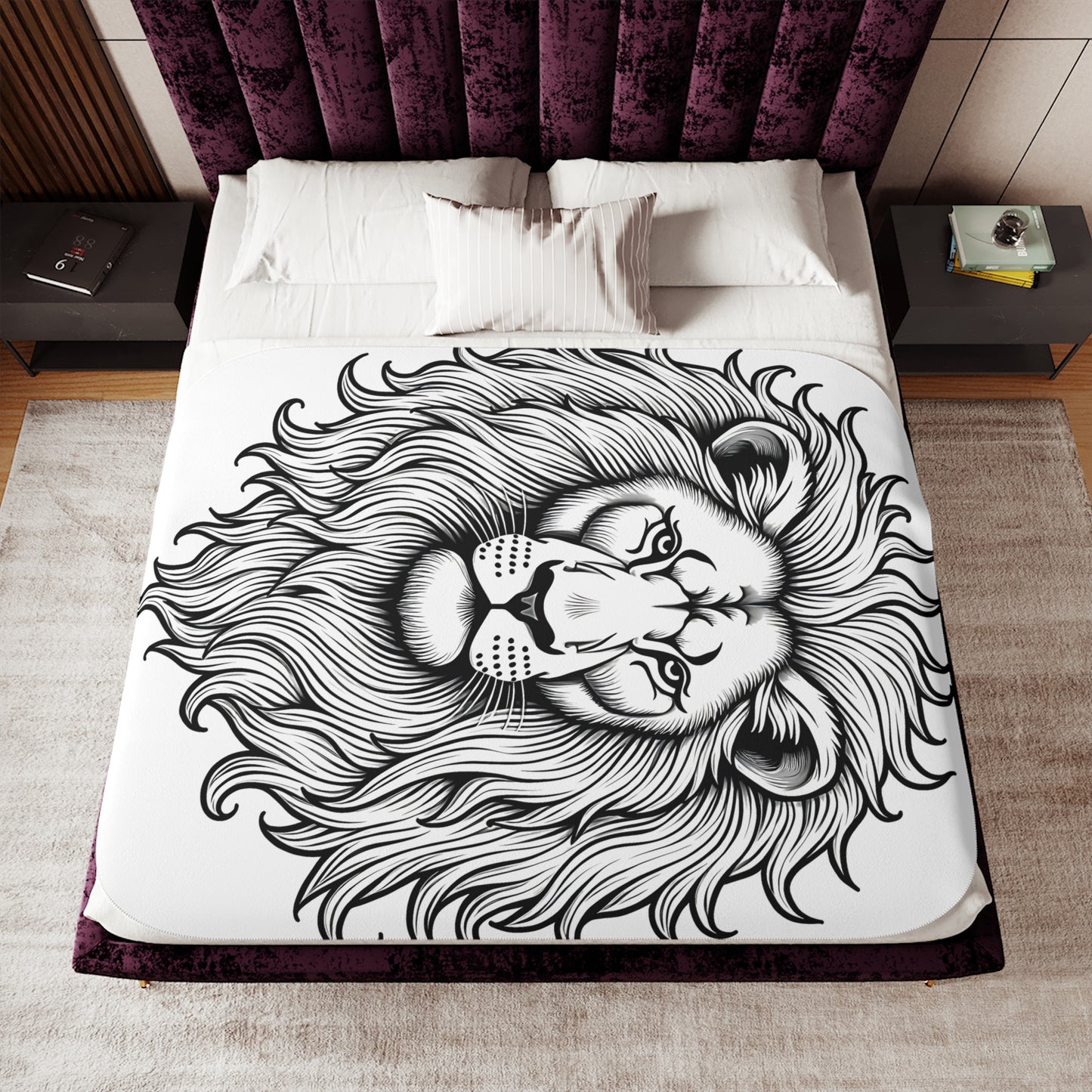 Blanket Coloring Kit with 10 Fabric Markers - Lion's Mane