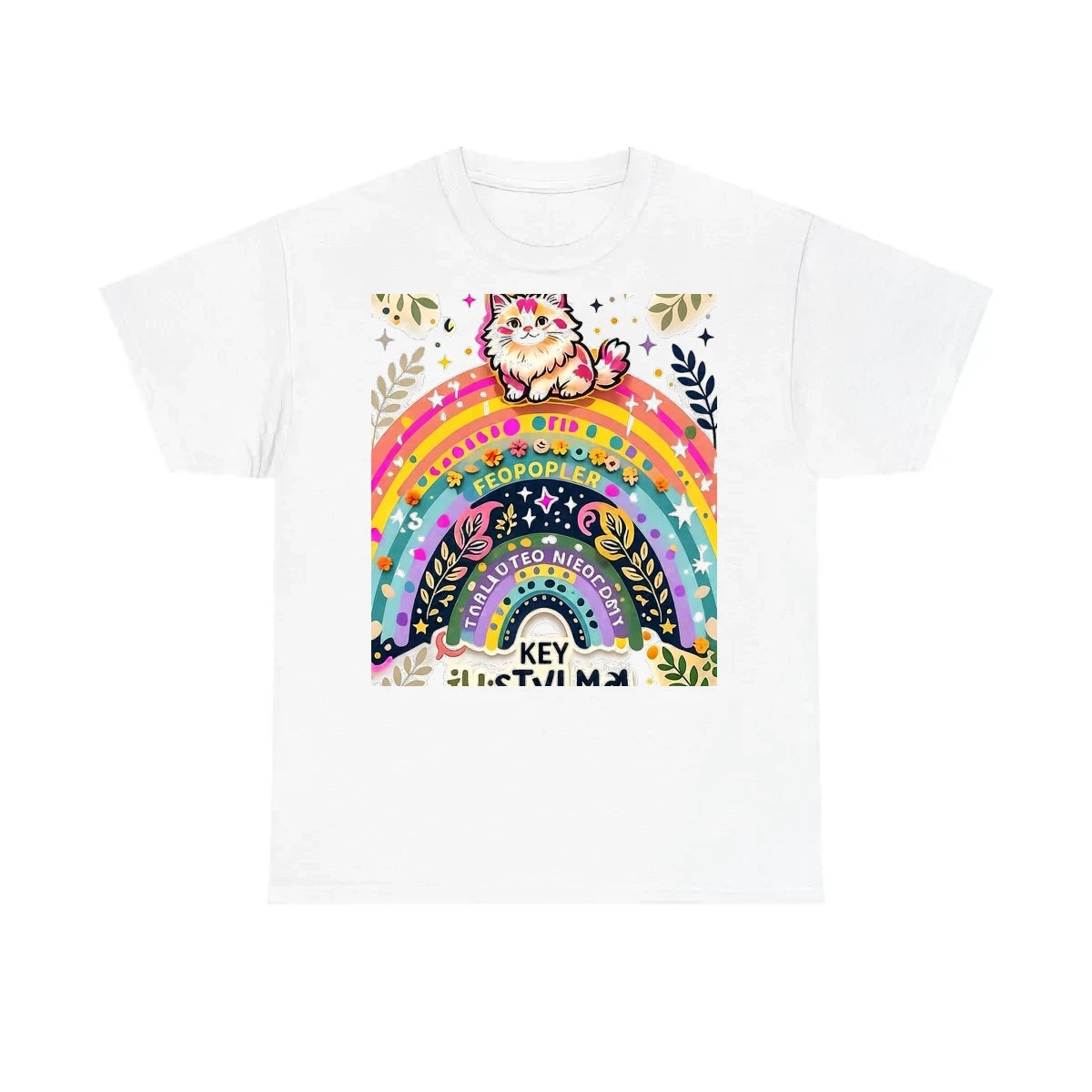 Custom Unisex T-Shirt Colorful Design with Fabric Markers