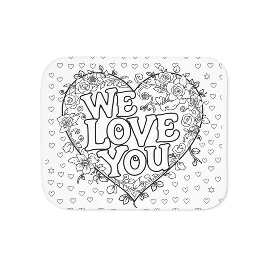 Custom Blanket Coloring Kit with 10 Fabric Markers