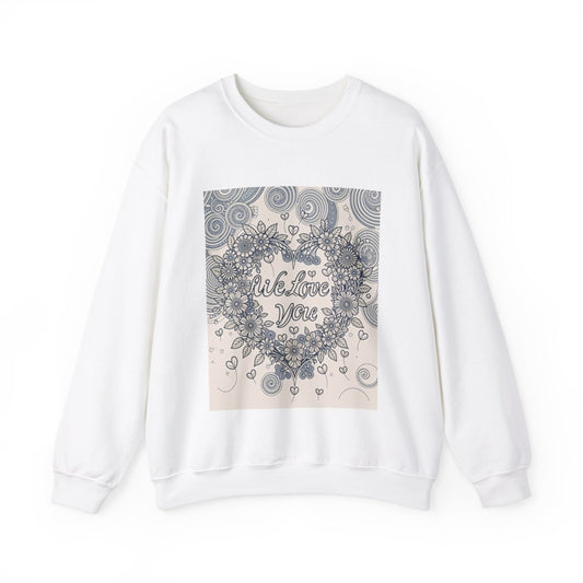 Custom Adult Crewneck Sweatshirt Coloring Kit with 10 Fabric Markers