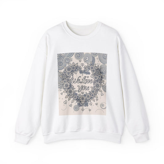 Custom Adult Crewneck Sweatshirt Coloring Kit with 10 Fabric Markers