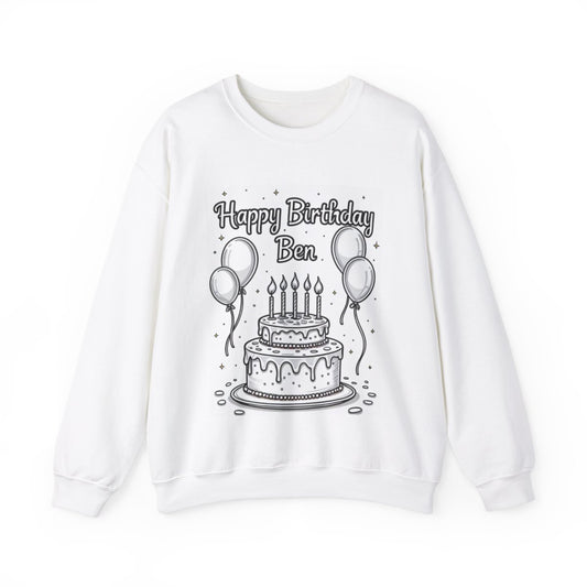 Custom Adult Crewneck Sweatshirt Coloring Kit with 10 Fabric Markers