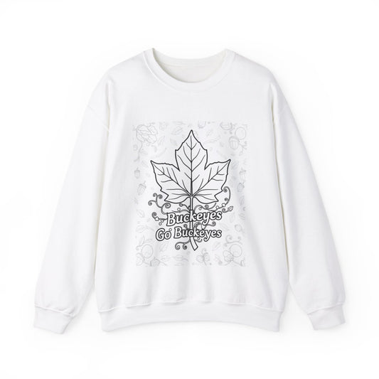 Custom Adult Crewneck Sweatshirt Coloring Kit with 10 Fabric Markers