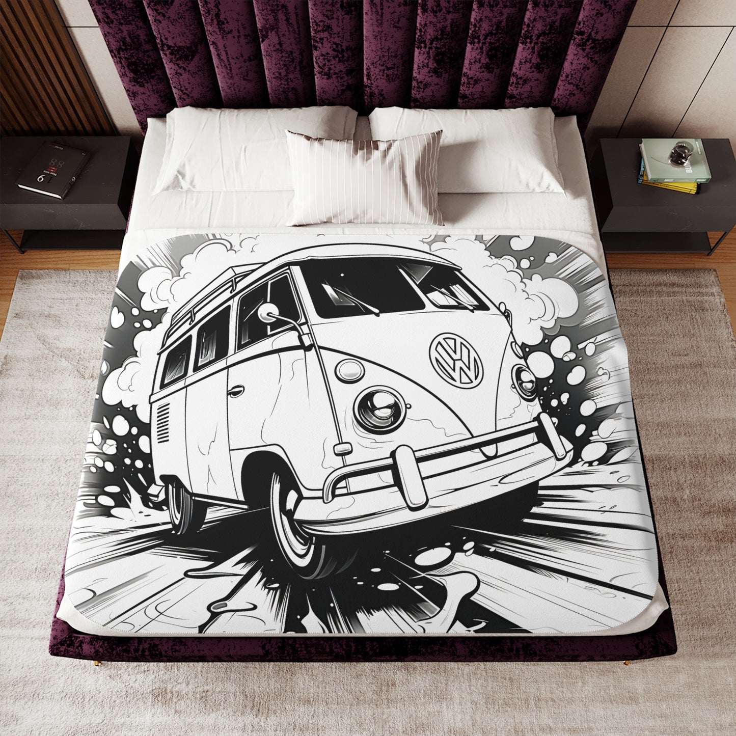 Blanket Coloring Kit with 10 Fabric Markers - Volkswagen