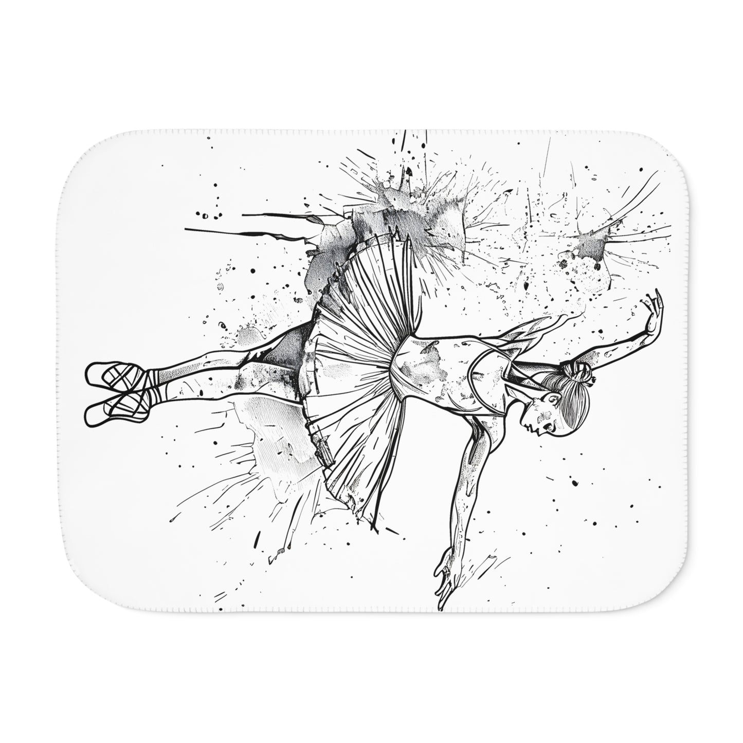 Blanket Coloring Kit with 10 Fabric Markers - Ballet