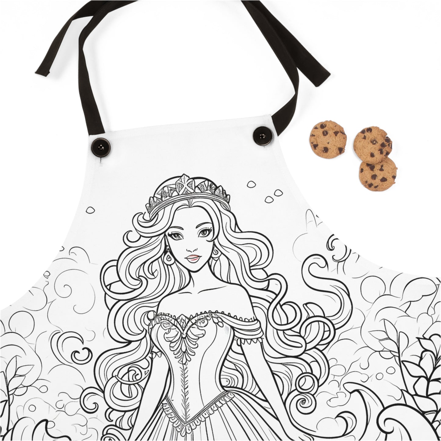 Apron Coloring Kit with 10 Fabric Markers - Fantasy Princess