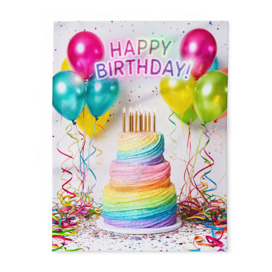 Custom Fleece Blanket Colorful Design with Fabric Markers