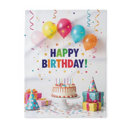 Custom Fleece Blanket Colorful Design with Fabric Markers