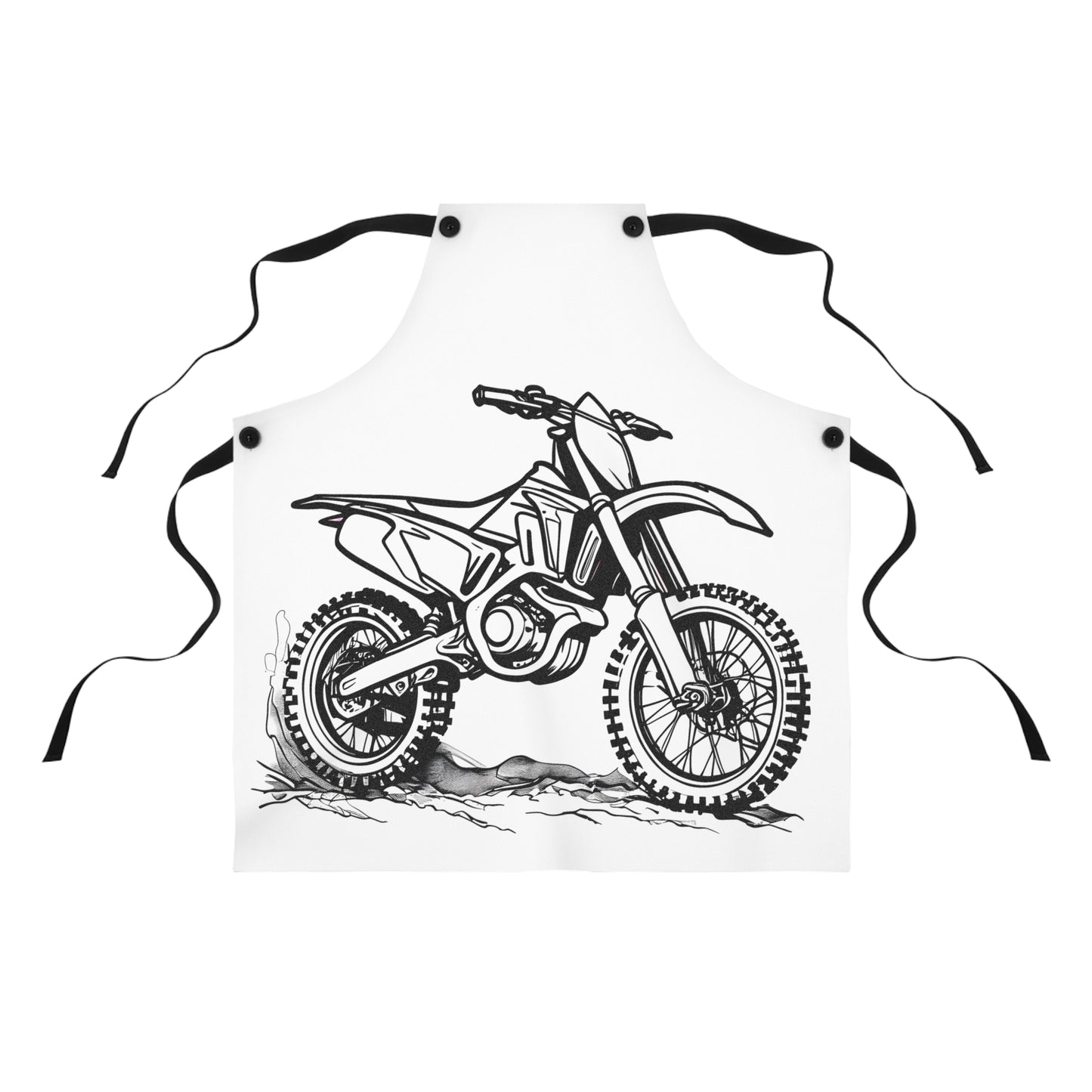 Apron Coloring Kit with 10 Fabric Markers - Dirt Bike Adventure