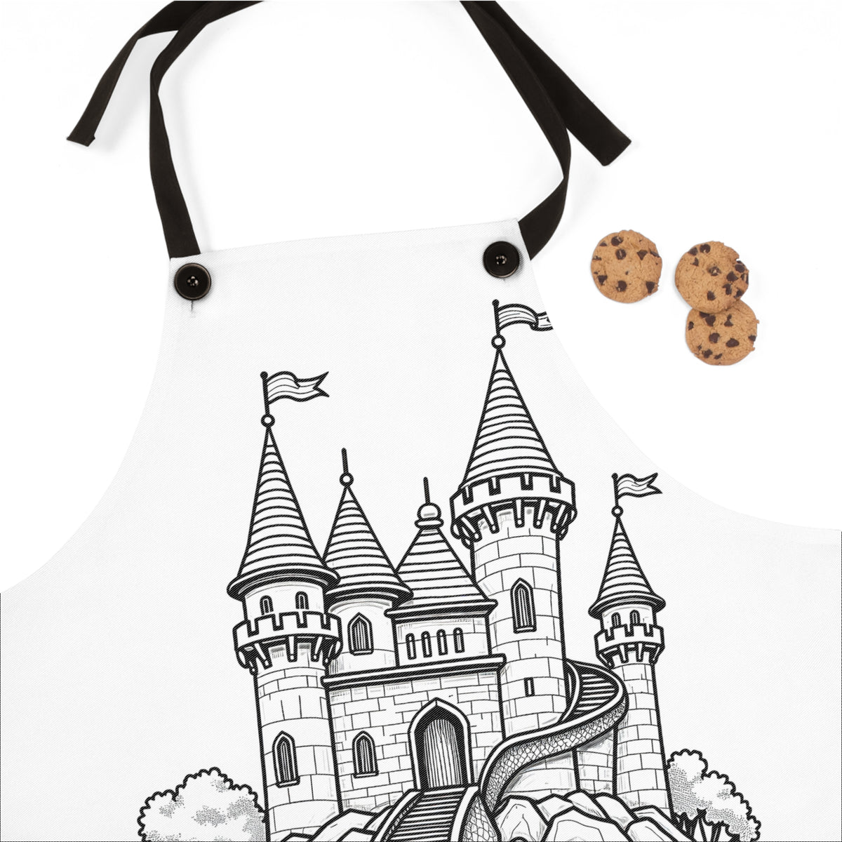 Castle Apron Medieval Castle Apron Coloring Kit – Davinci in You