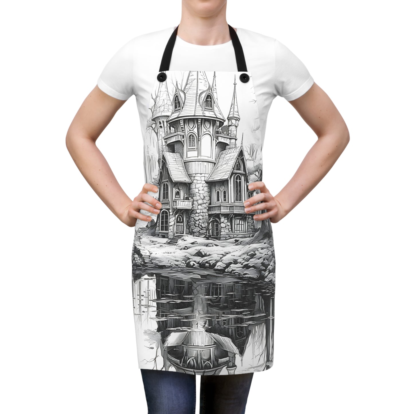 Apron Coloring Kit with 10 Fabric Markers - Castle