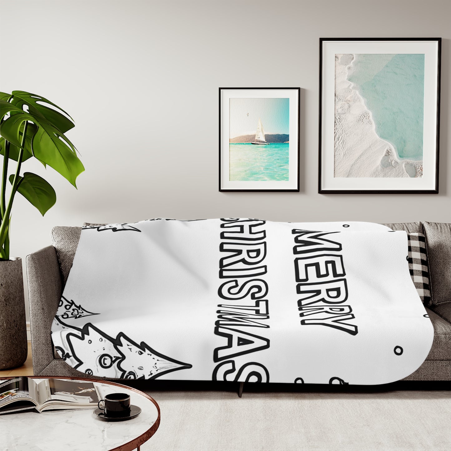 Blanket Coloring Kit with 10 Fabric Markers - Merry Christmas