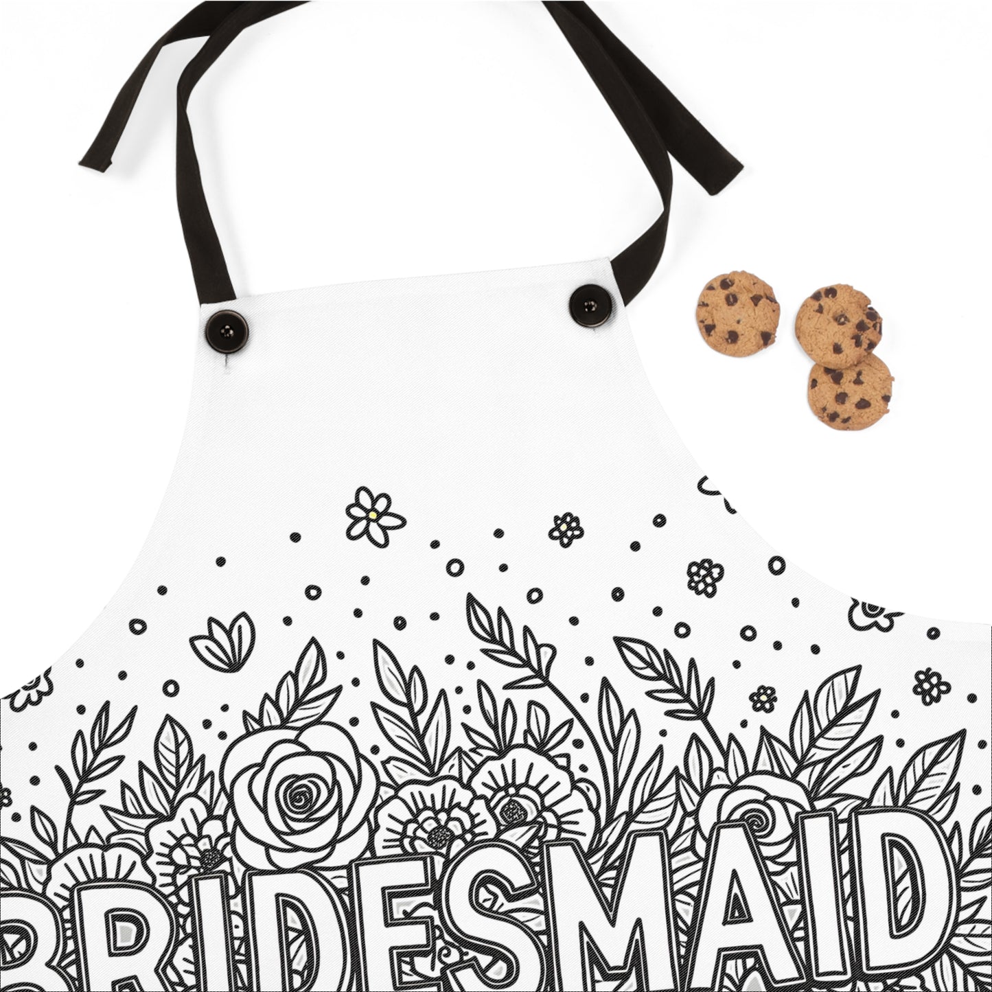 Apron Coloring Kit with 10 Fabric Markers - Bridesmaid