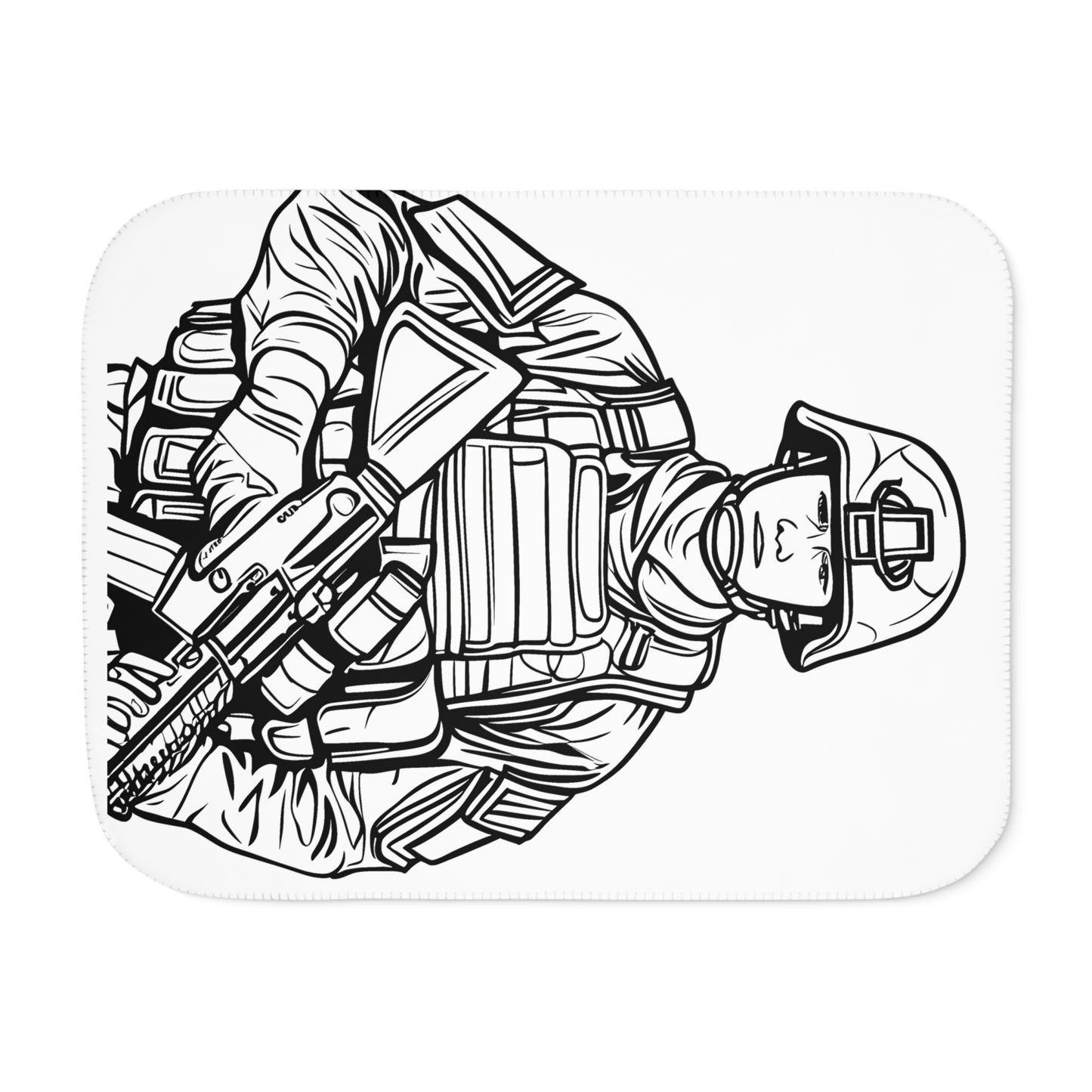 Blanket Coloring Kit with 10 Fabric Markers - Soldier