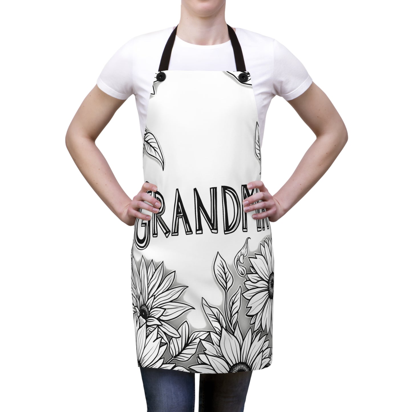 Apron Coloring Kit with 10 Fabric Markers - Sunflowers