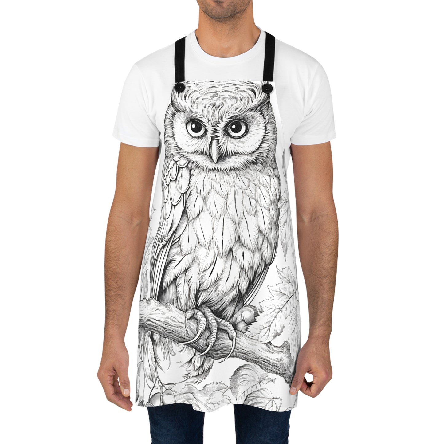 Apron Coloring Kit with 10 Fabric Markers - Owl