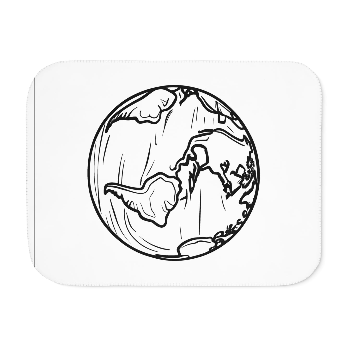 Blanket Coloring Kit with 10 Fabric Markers - Planet Earth