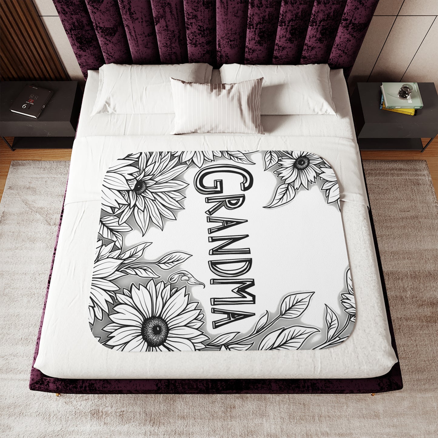 Blanket Coloring Kit with 10 Fabric Markers - Sunflowers